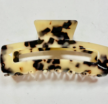 Load image into Gallery viewer, Medusa Hair Clip Jumbo Rectangle Cut-Out Jaw (multiple colors)